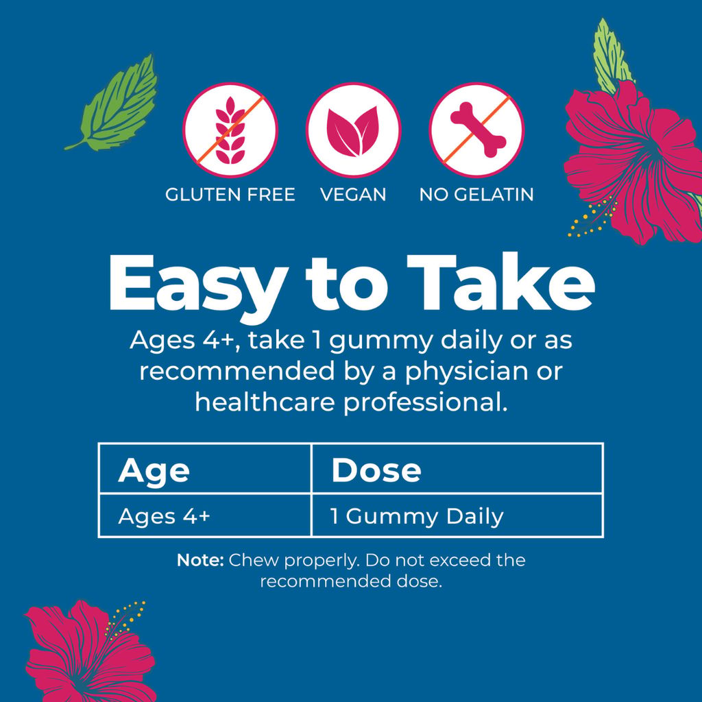 Kids Magnesium Gummies - Hibiscus - Image 8