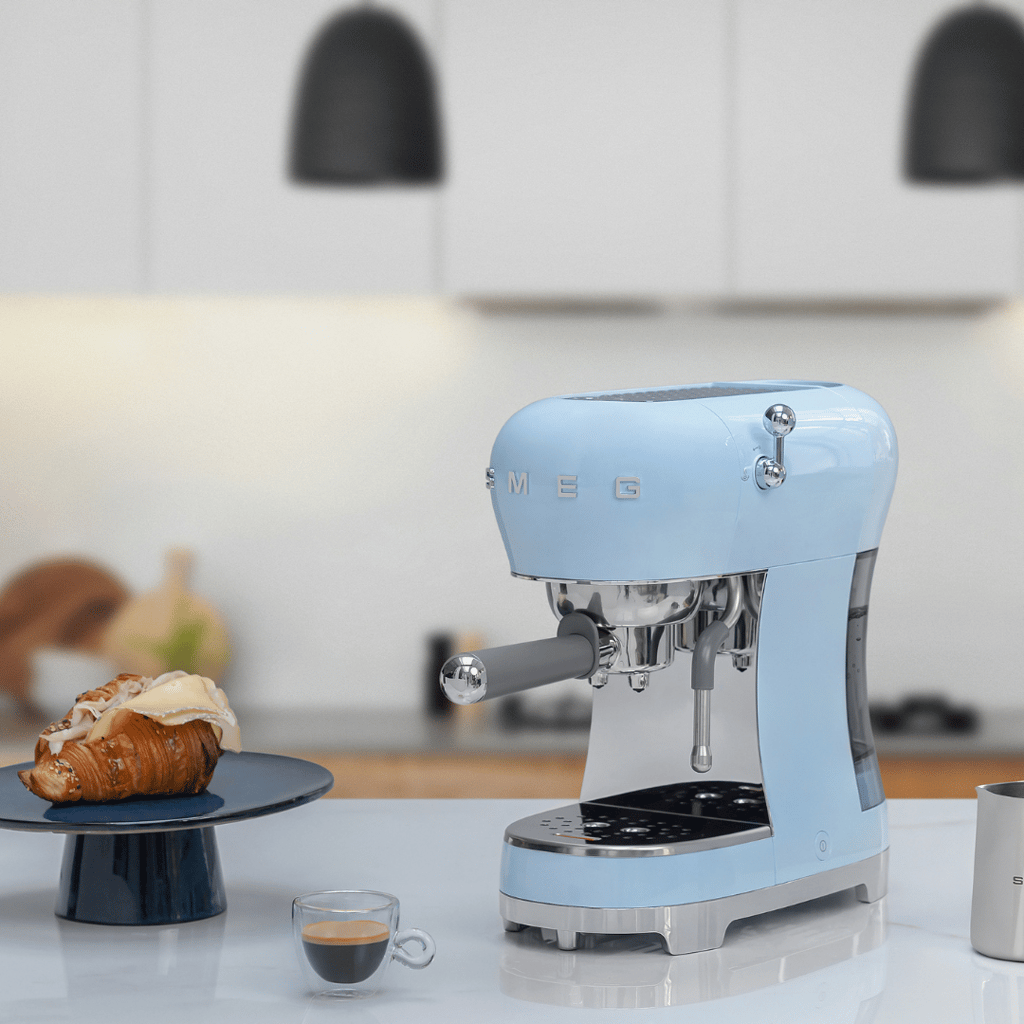 Espresso Coffee Machine - Pastel Blue - Image 8