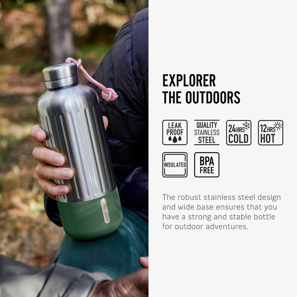 Explorer Insulated Water Bottle - Olive - Image 2