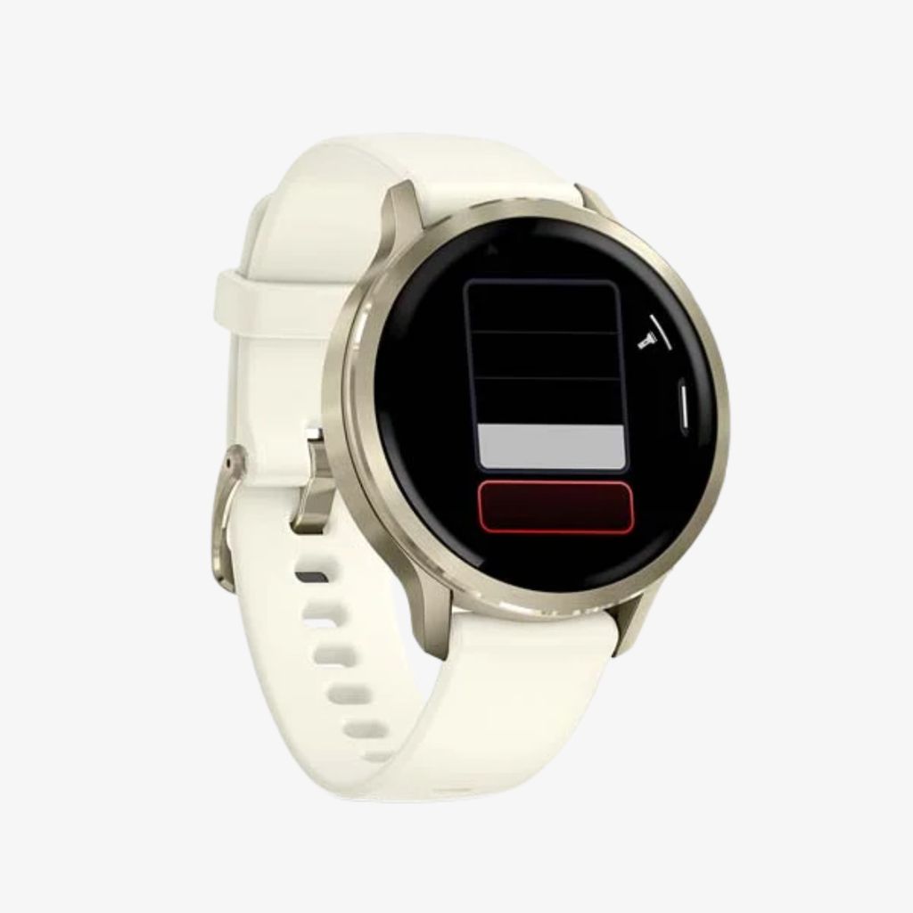 Venu® 4 - 41 mm, Lunar Gold with Bone Silicone Band - Image 3