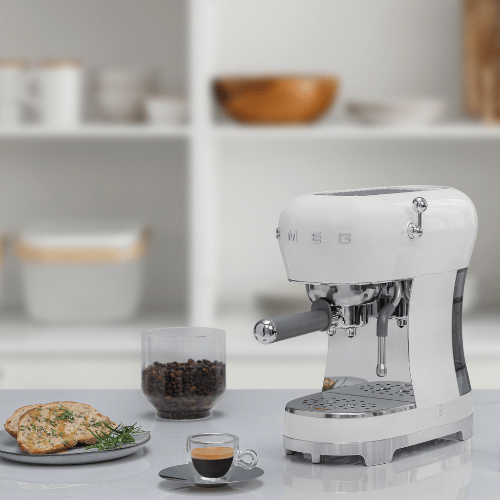 Espresso Coffee Machine - White - Image 8