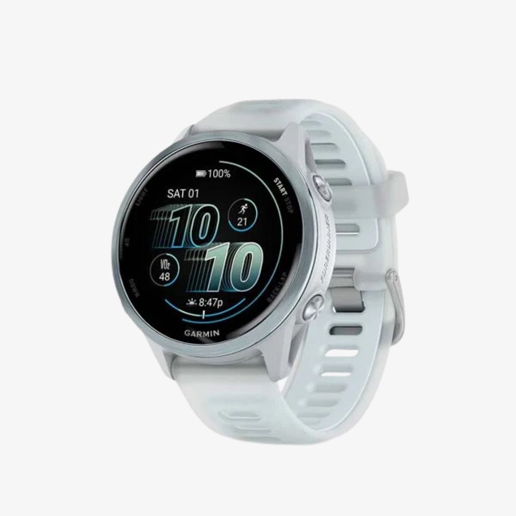 Forerunner® 570 - 42mm - Cloud Blue Aluminium with Translucent Whitestone/Cloud Blue Band