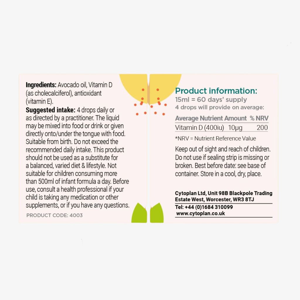 Childrens Vitamin D Drops - Image 2