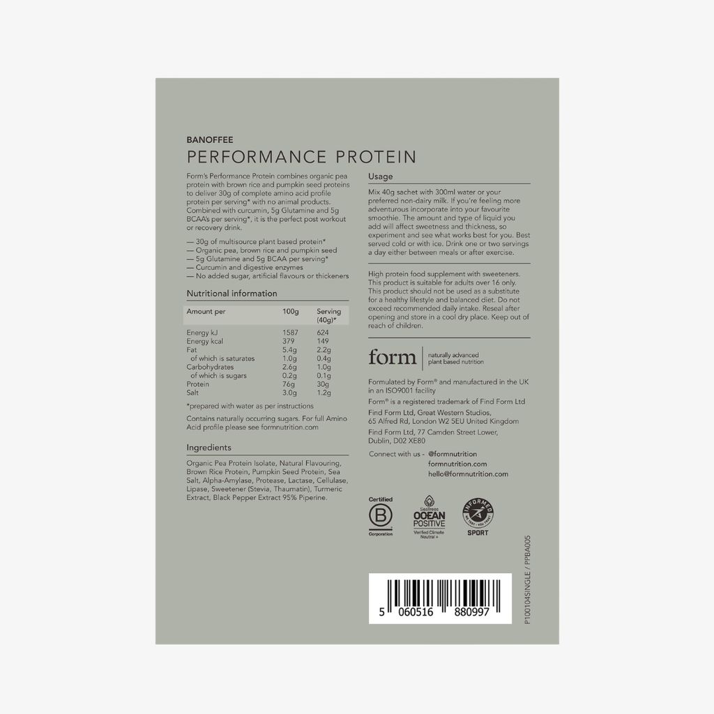 Performance Protein - Banoffee - Single Serve Sachets - Image 2