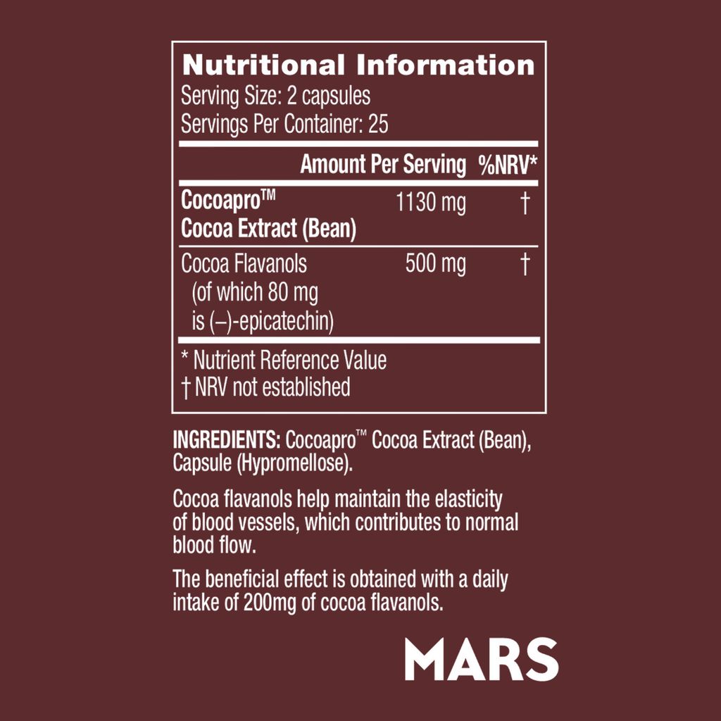 Cocoa Flavanols Capsules 500mg