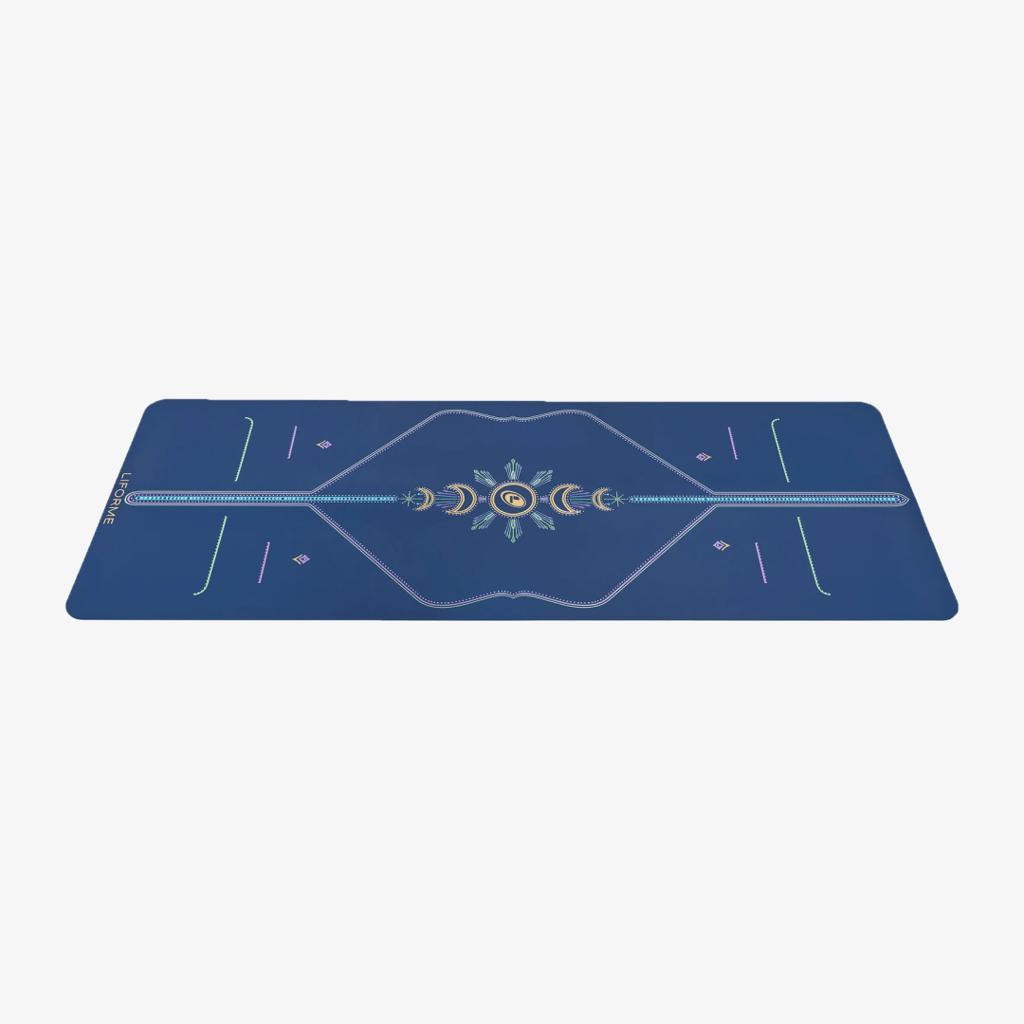 Cosmic Moon Yoga Mat - Dusk Blue - Image 2