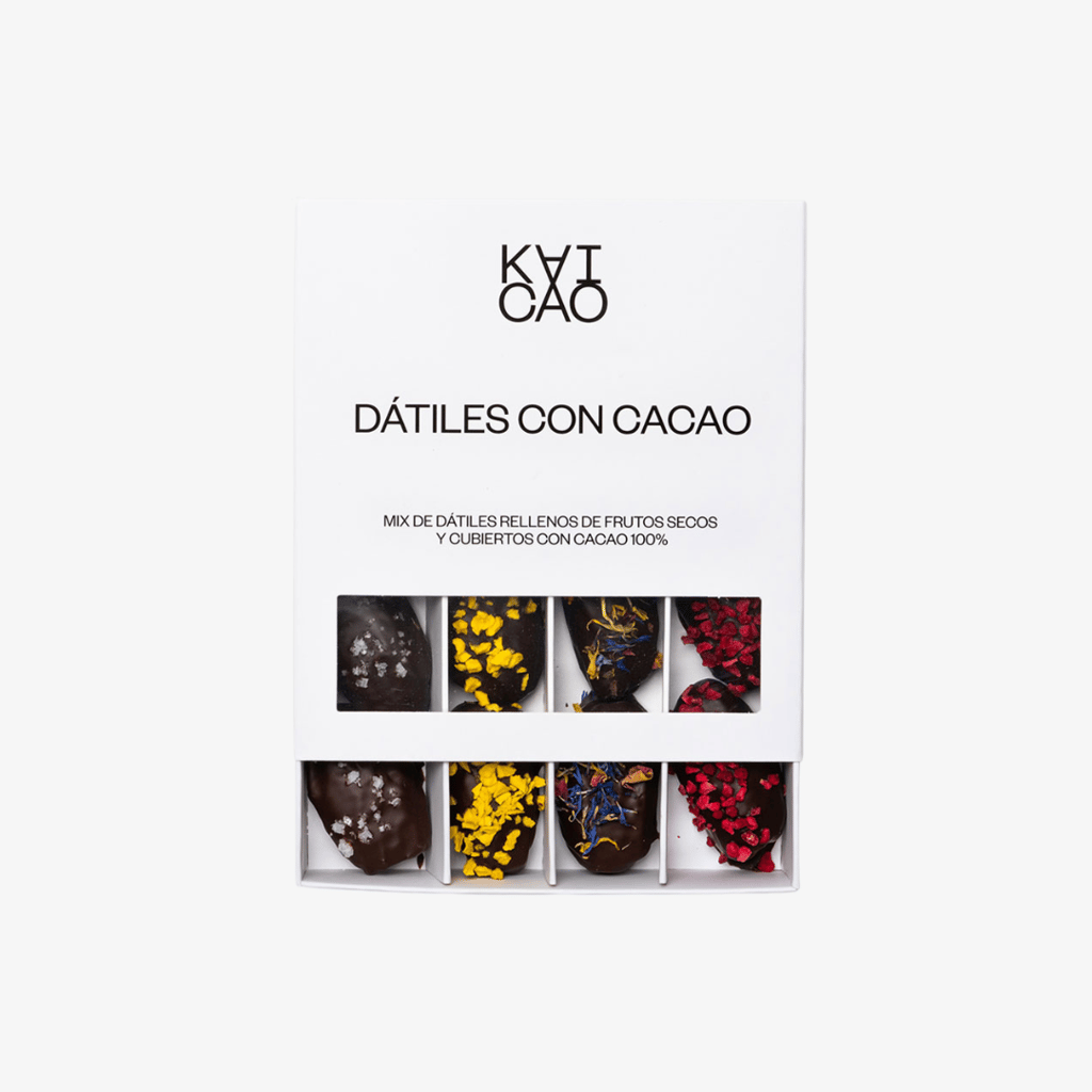 12-Dates Box (Medjool Dates Covered in Chocolate and Filled with Nuts) - Image 2