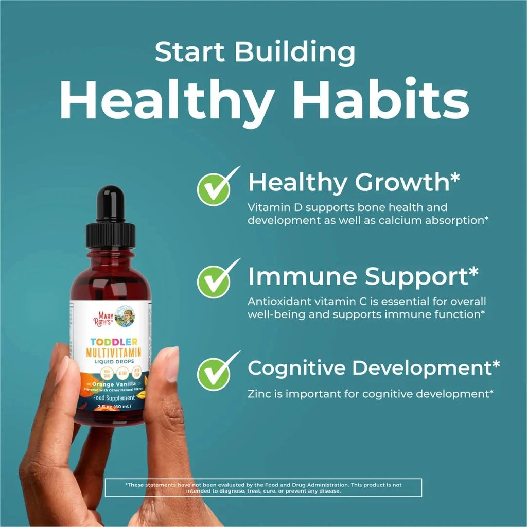 Toddler Multivitamin Liquid Drops With Iron - Vanilla Orange - Image 7