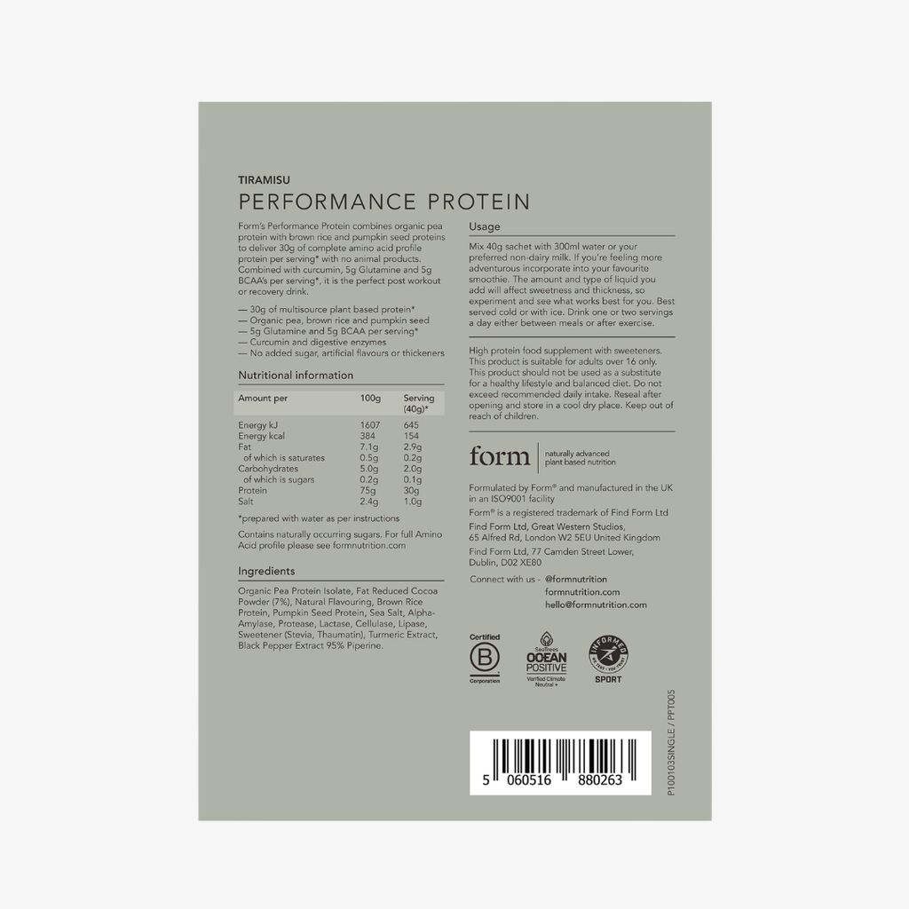 Performance Protein - Tiramisu - Single Serve Sachets - Image 2
