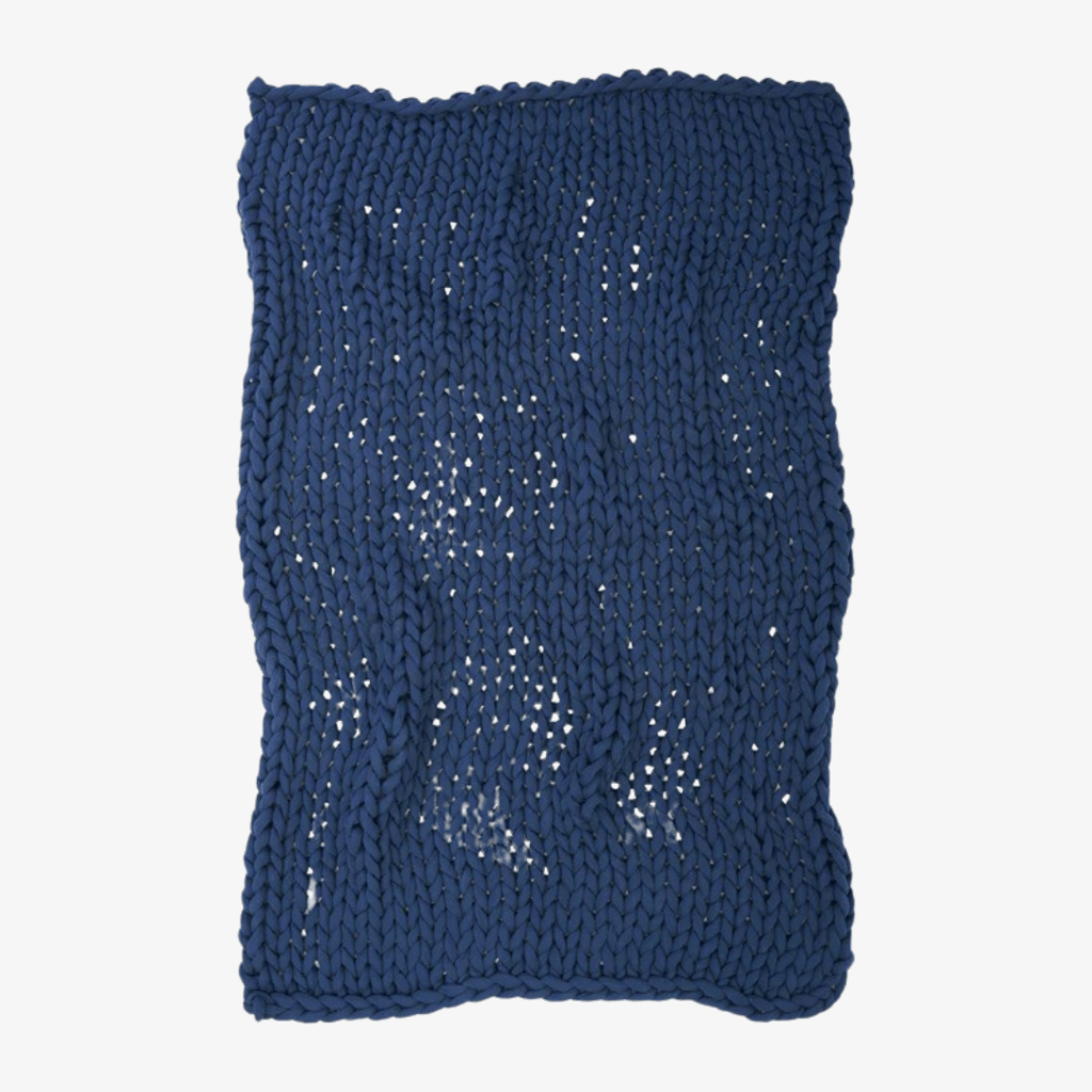 Cotton Weighted Blanket - Midnight Blue - Image 3