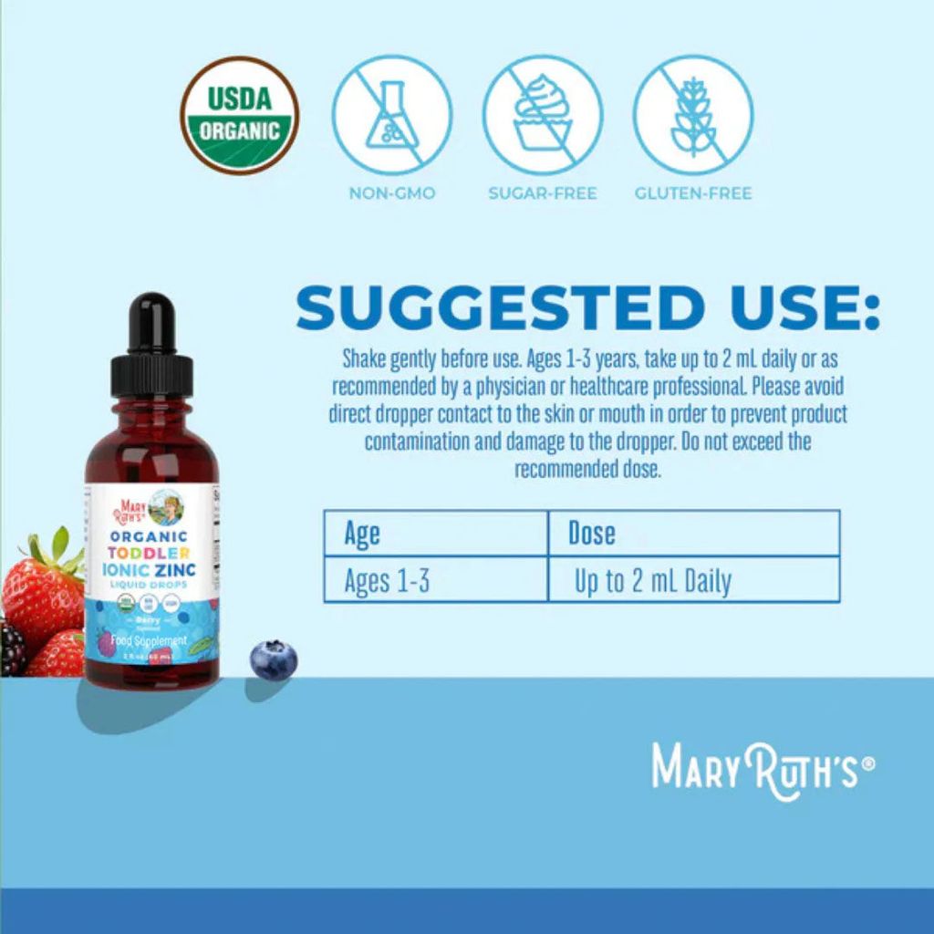 Toddler Ionic Zinc Liquid Drops - Berry - Image 3