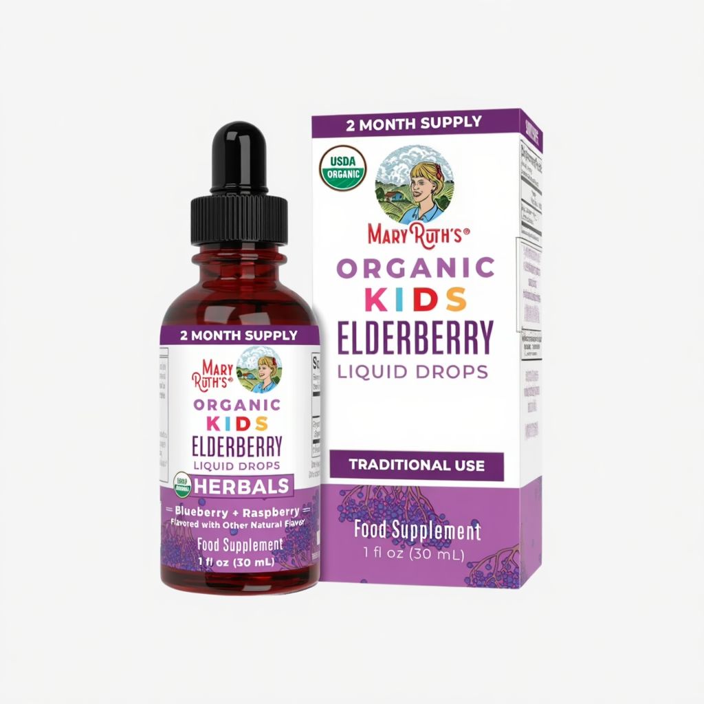 Kids Elderberry Liquid Drops - Blueberry Raspberry