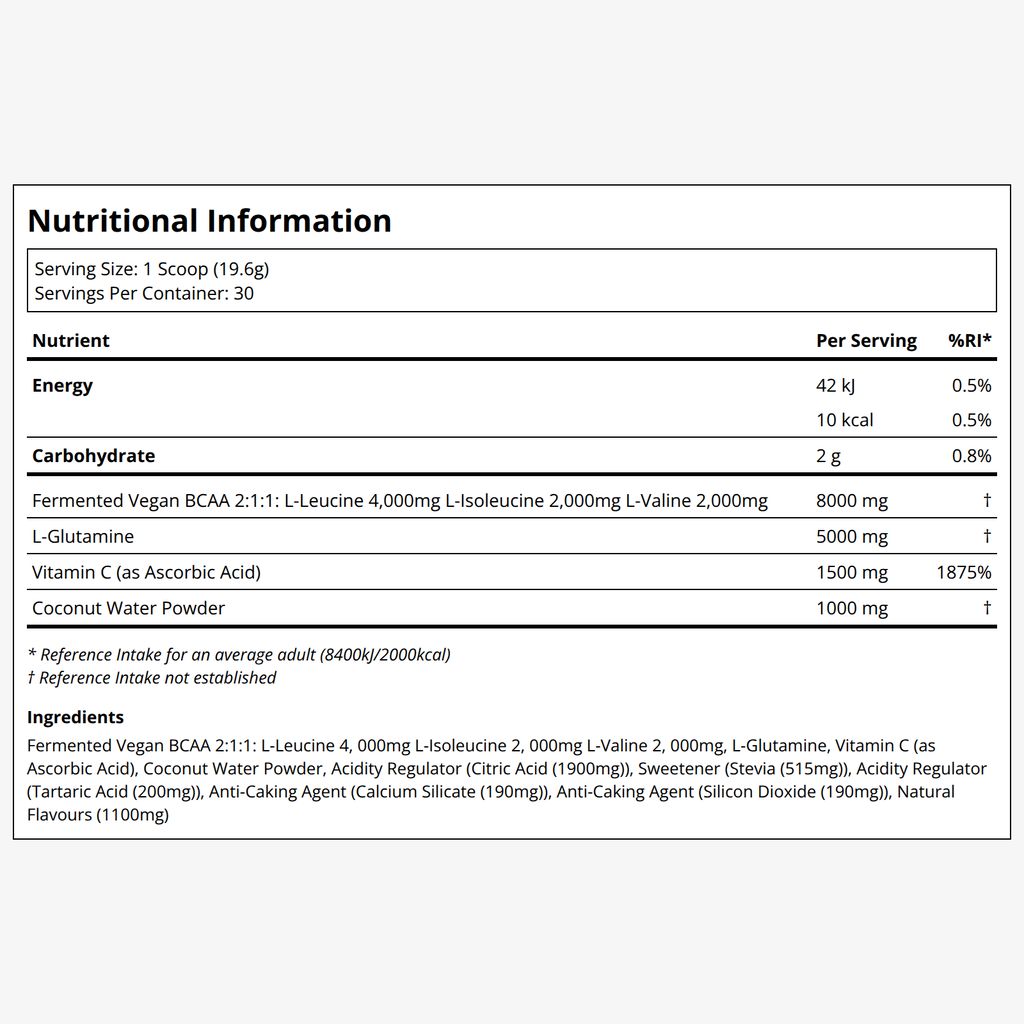 BCAA Glutamine - Sour Green Apple - Image 2