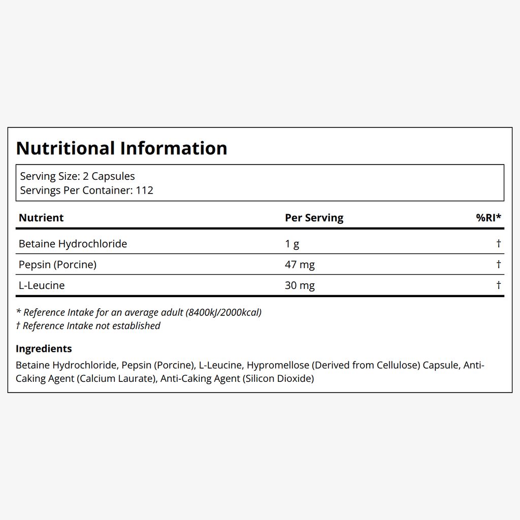 Betaine HCL & Pepsin - Image 2