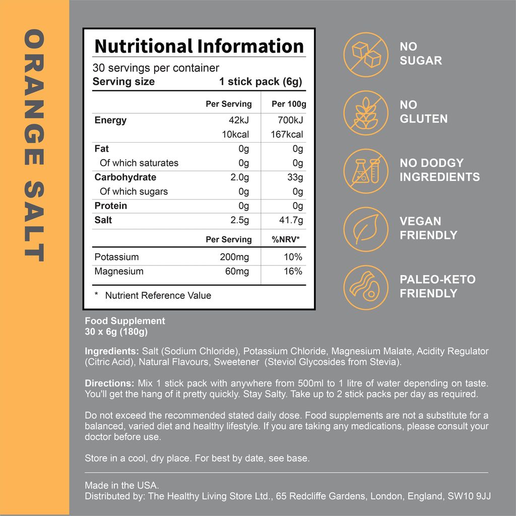 Recharge Electrolytes - Orange Salt