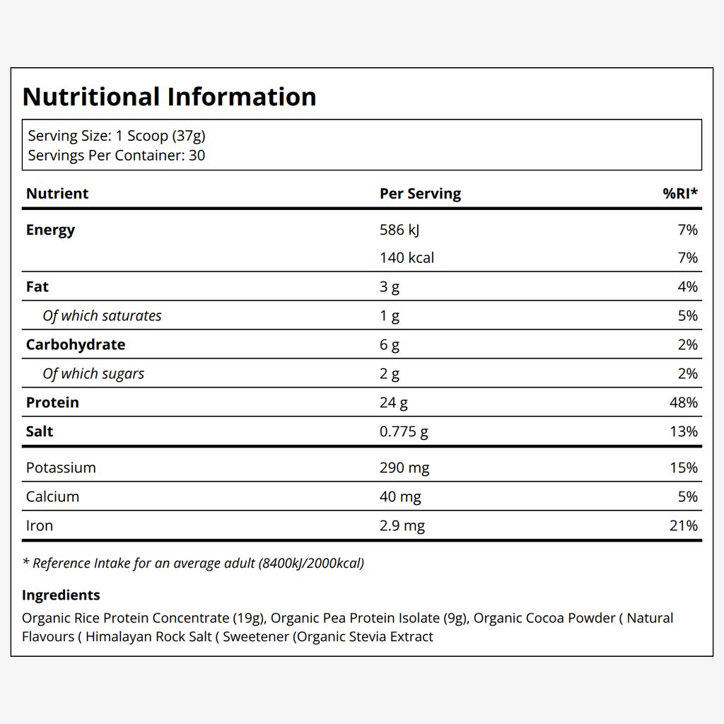 Vegan Protein Powder - Chocolate - Image 2