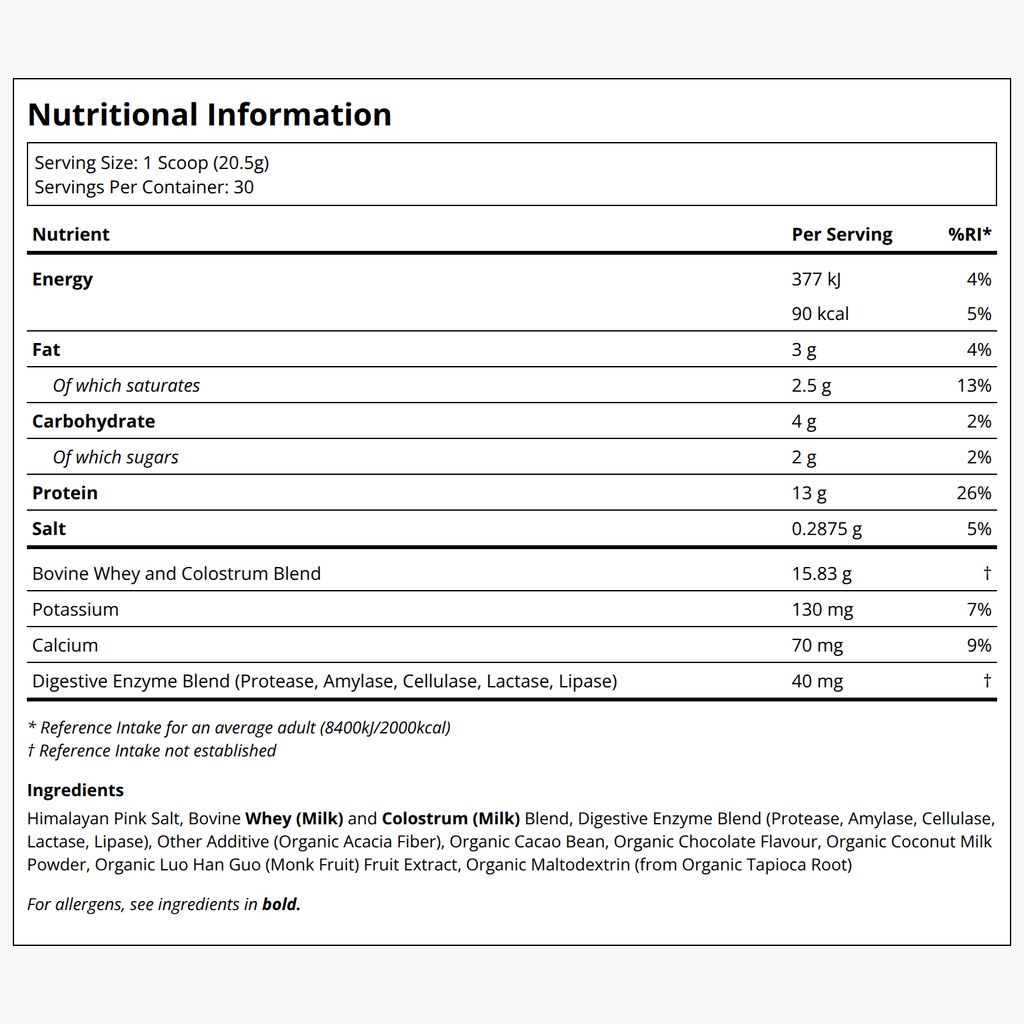 Grass Fed Whey Protein With Colostrum - Whey