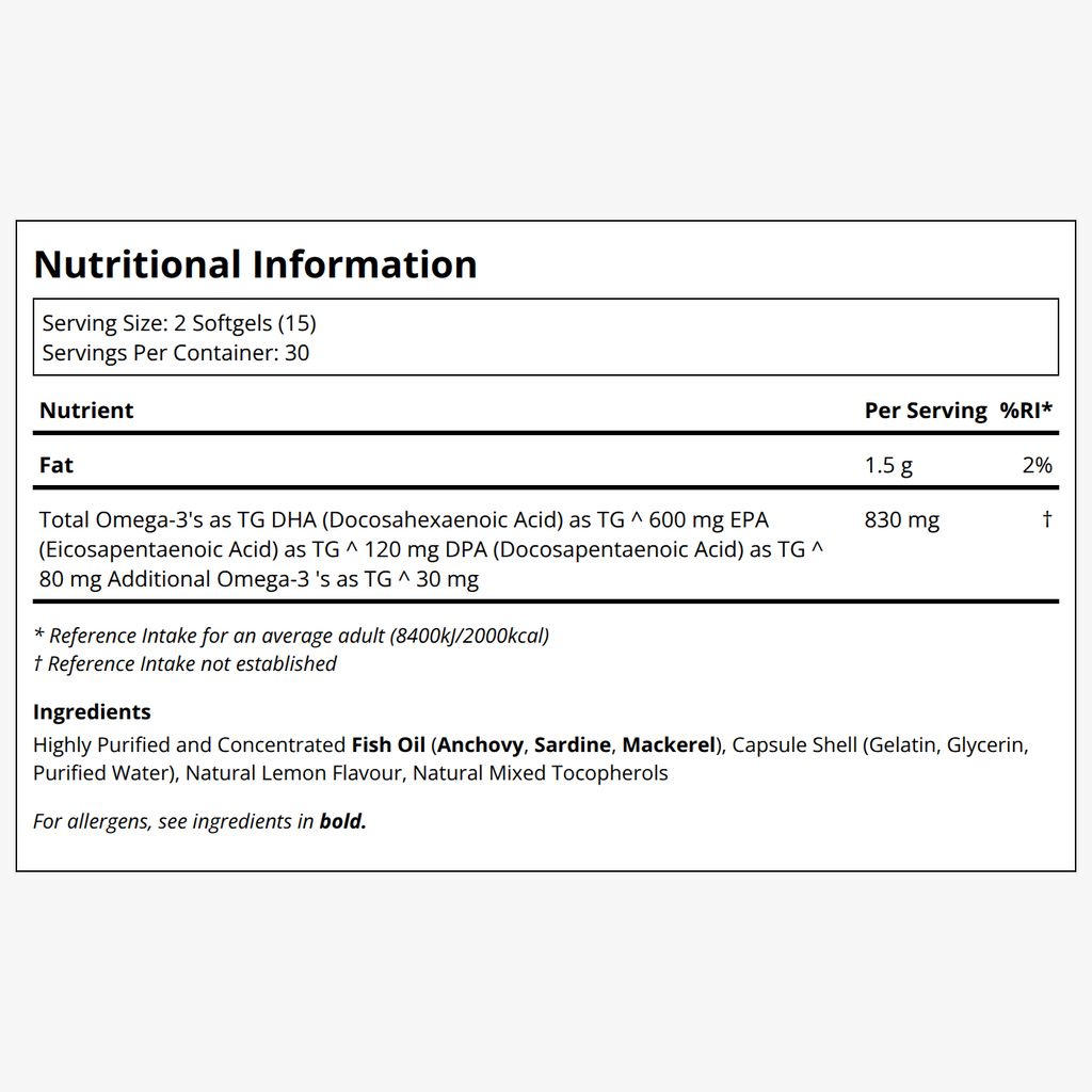 Omega DHA+ (Fish Oil)