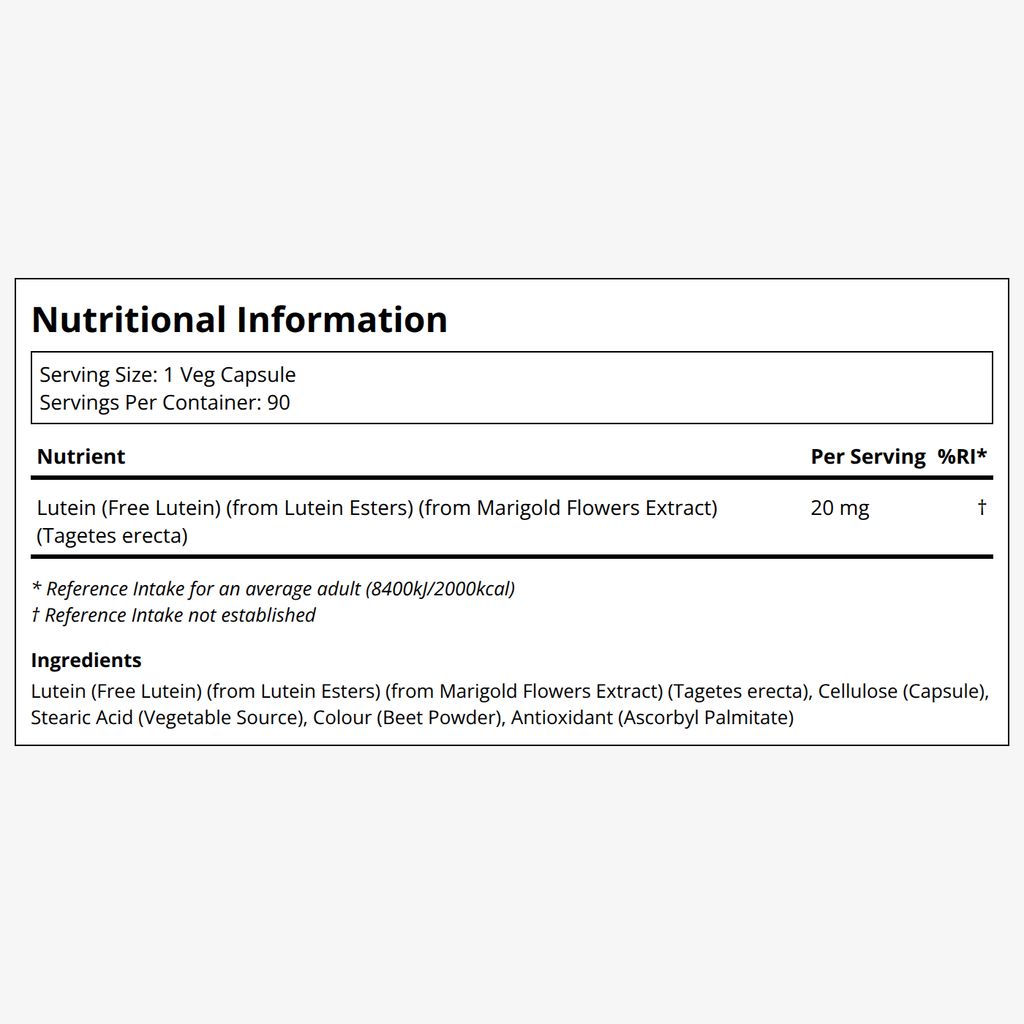 Lutein Double Strength - 20 mg - Image 2