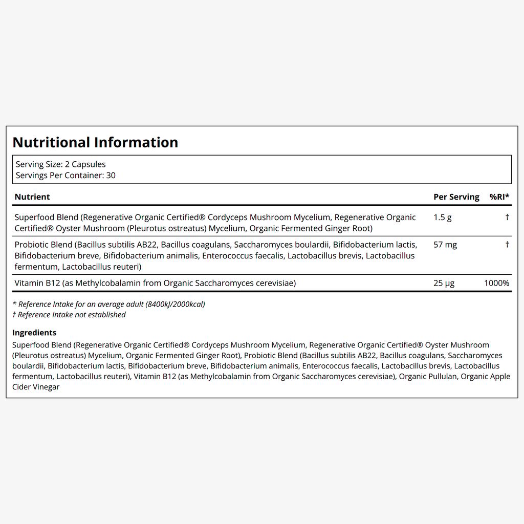 Regenerative Organic Certified - Metabolism Support Probiotics 50B - Capsules - Image 2