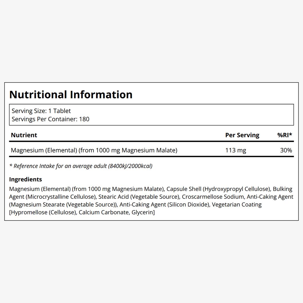 Magnesium Malate 1,000 mg - Image 2