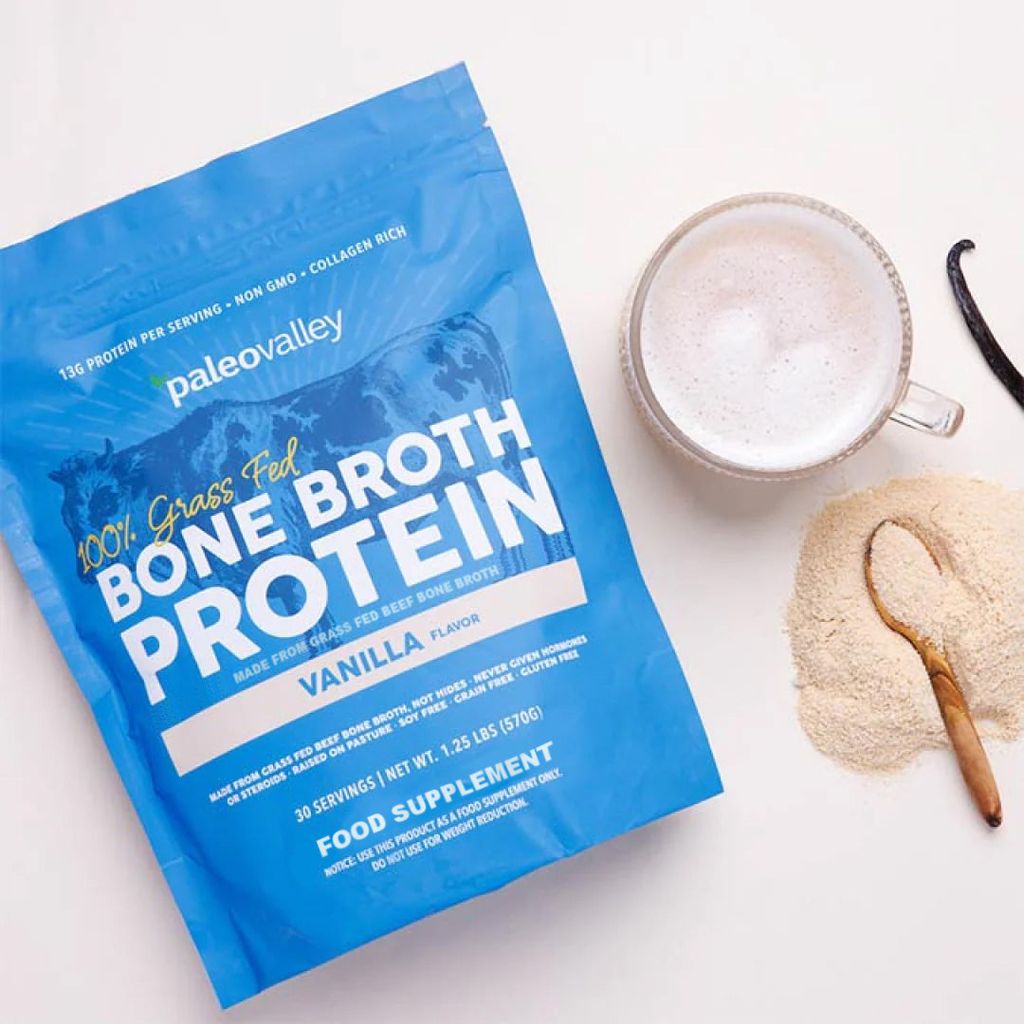 100% Grass Fed Bone Broth Protein Powder - Vanilla - Image 5