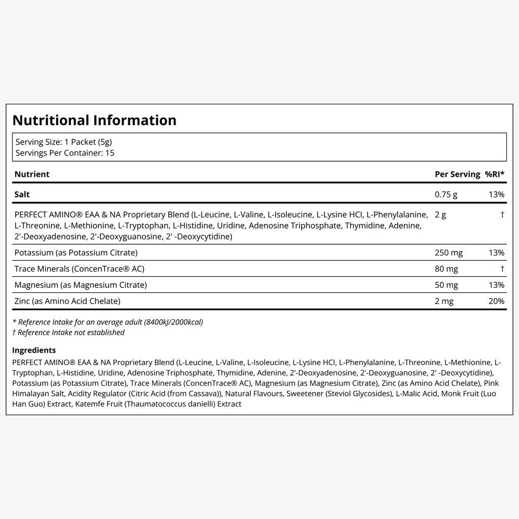 PerfectAmino Electrolyte Stick Packs - Mixed Berry - Image 2