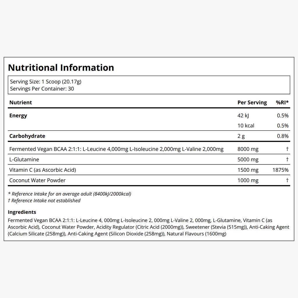 BCAA Glutamine - Strawberry Lemonade - Image 2