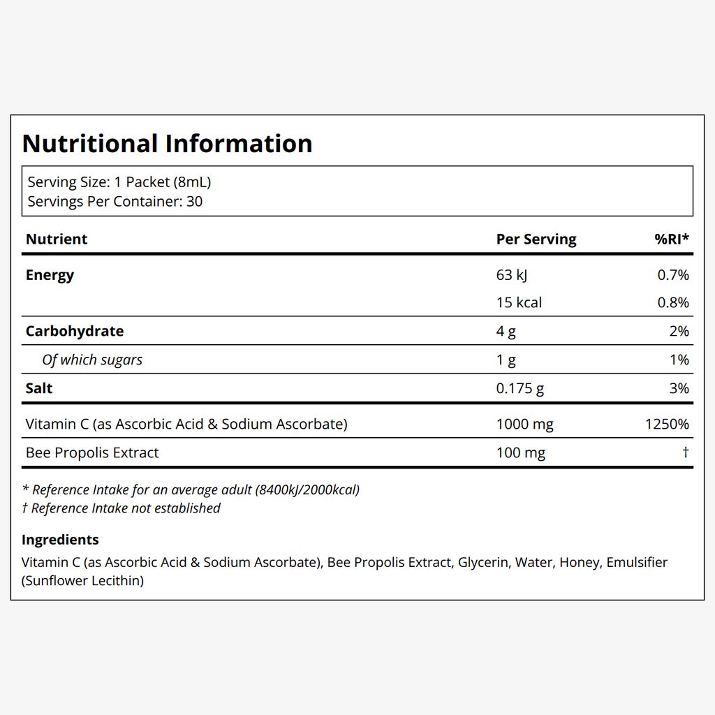 Propolis Liposomal and Vitamin C - 30's