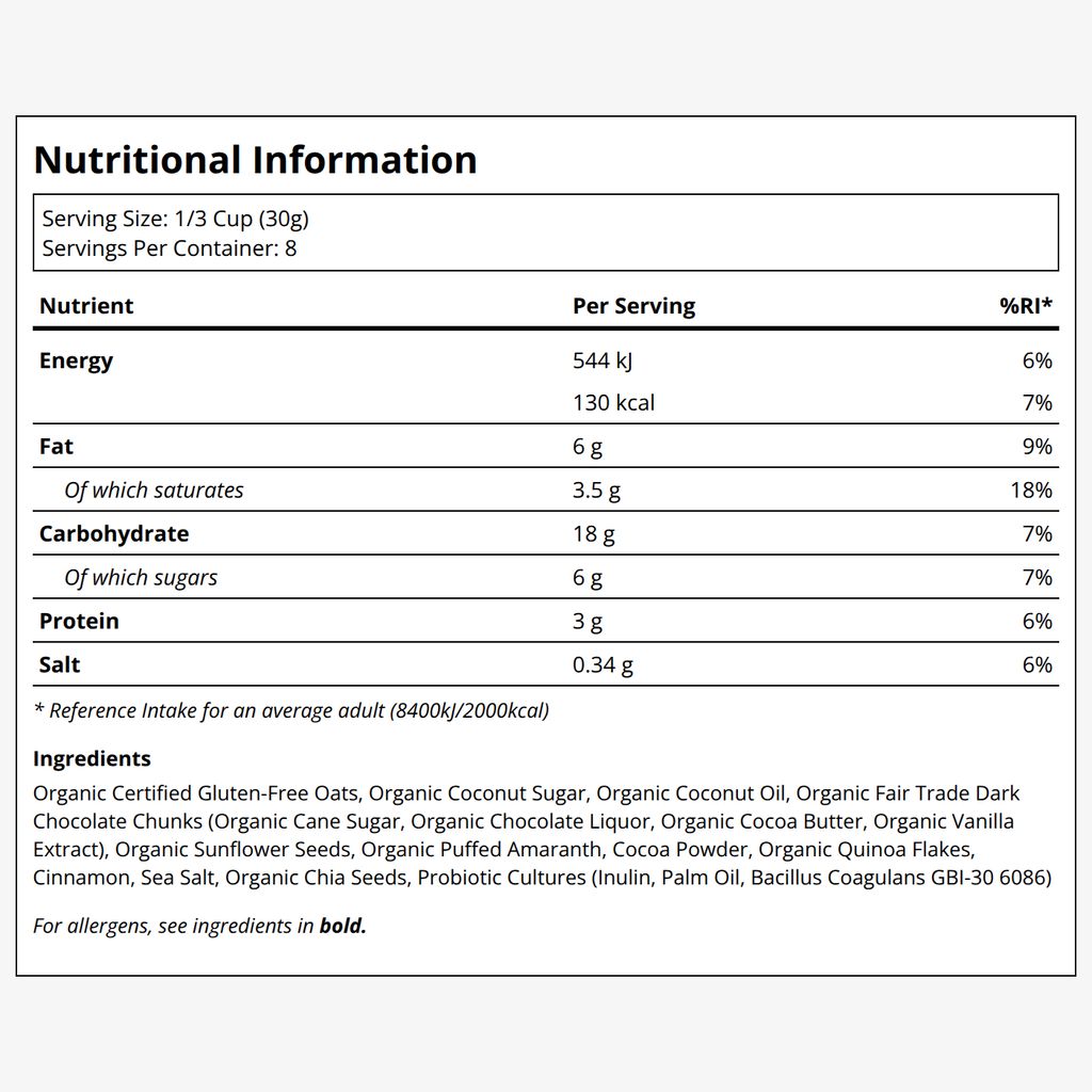 Probiotic Granola - Chocolate Sea Salt - Image 2