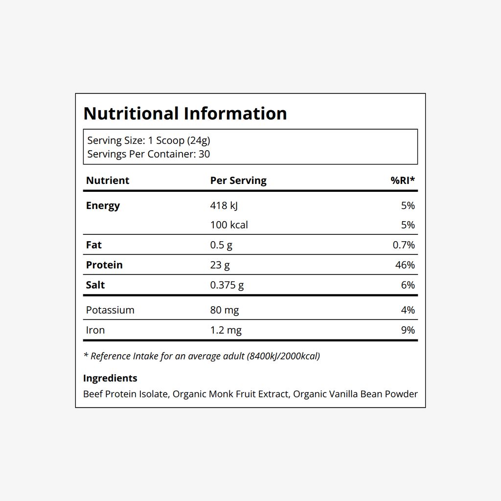 Grass-Fed Protein Powder - Vanilla - Image 2
