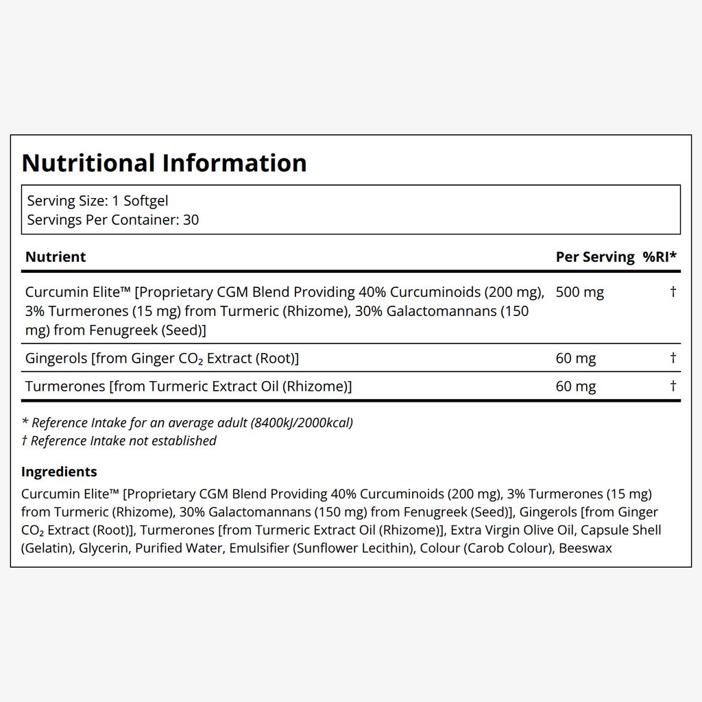 Advanced Curcumin Elite™ Turmeric Extract, Ginger & Turmerones - Image 2