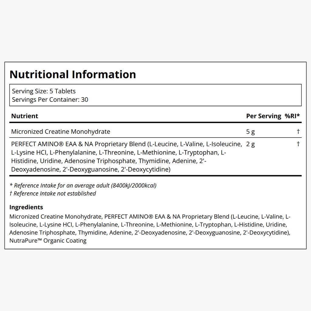 PerfectAmino Creatine Tablets - Image 2