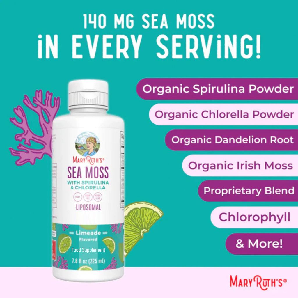 Sea Moss with Spirulina & Chlorella Liposomal - Limeade - Image 4