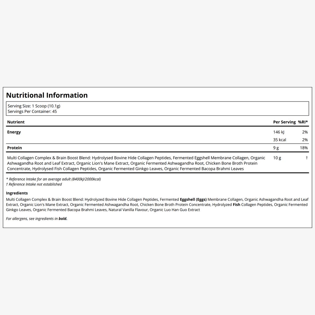 Multi Collagen Protein Brain Boost Powder - Image 2