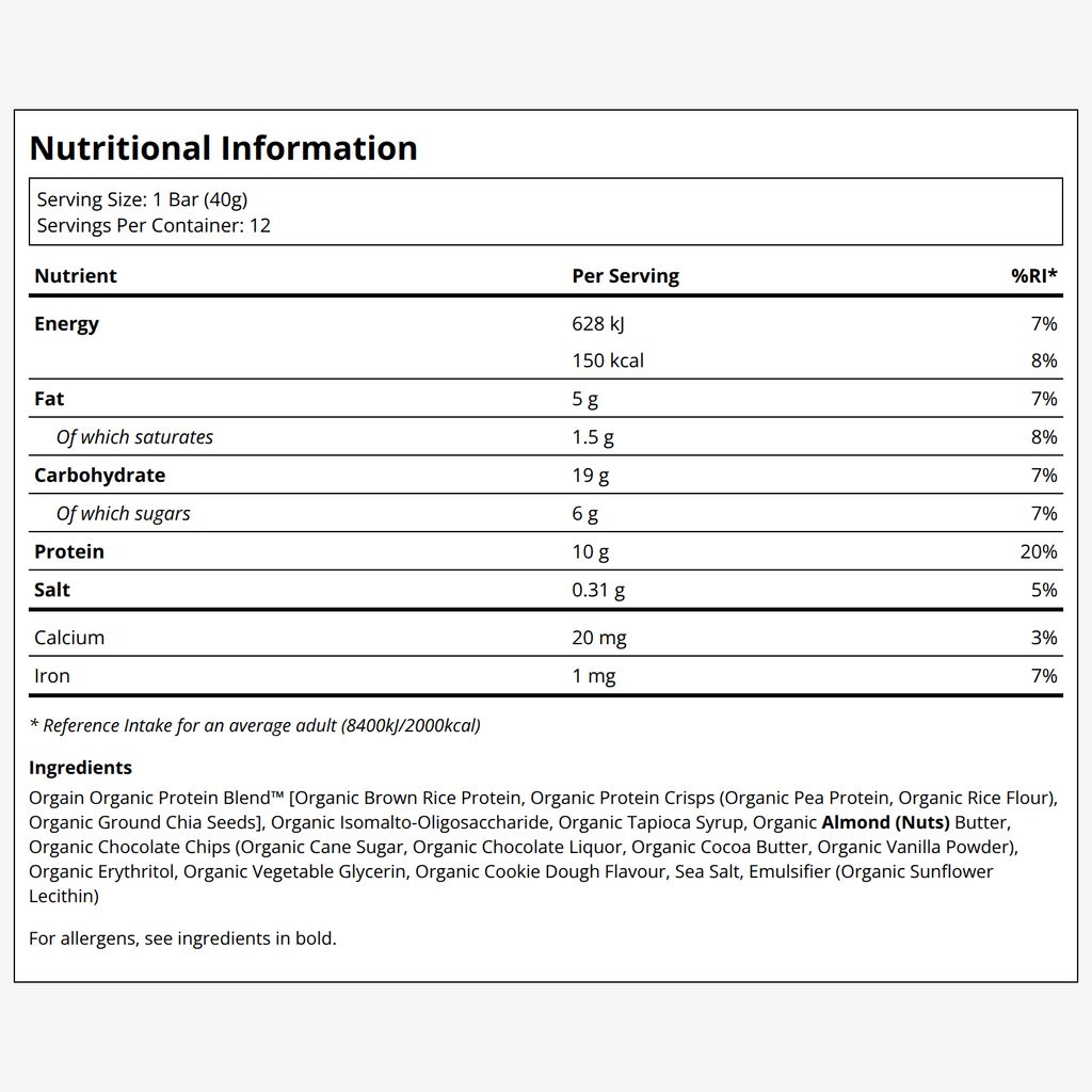 Protein Bar - Chocolate Chip Cookie Dough - Image 2