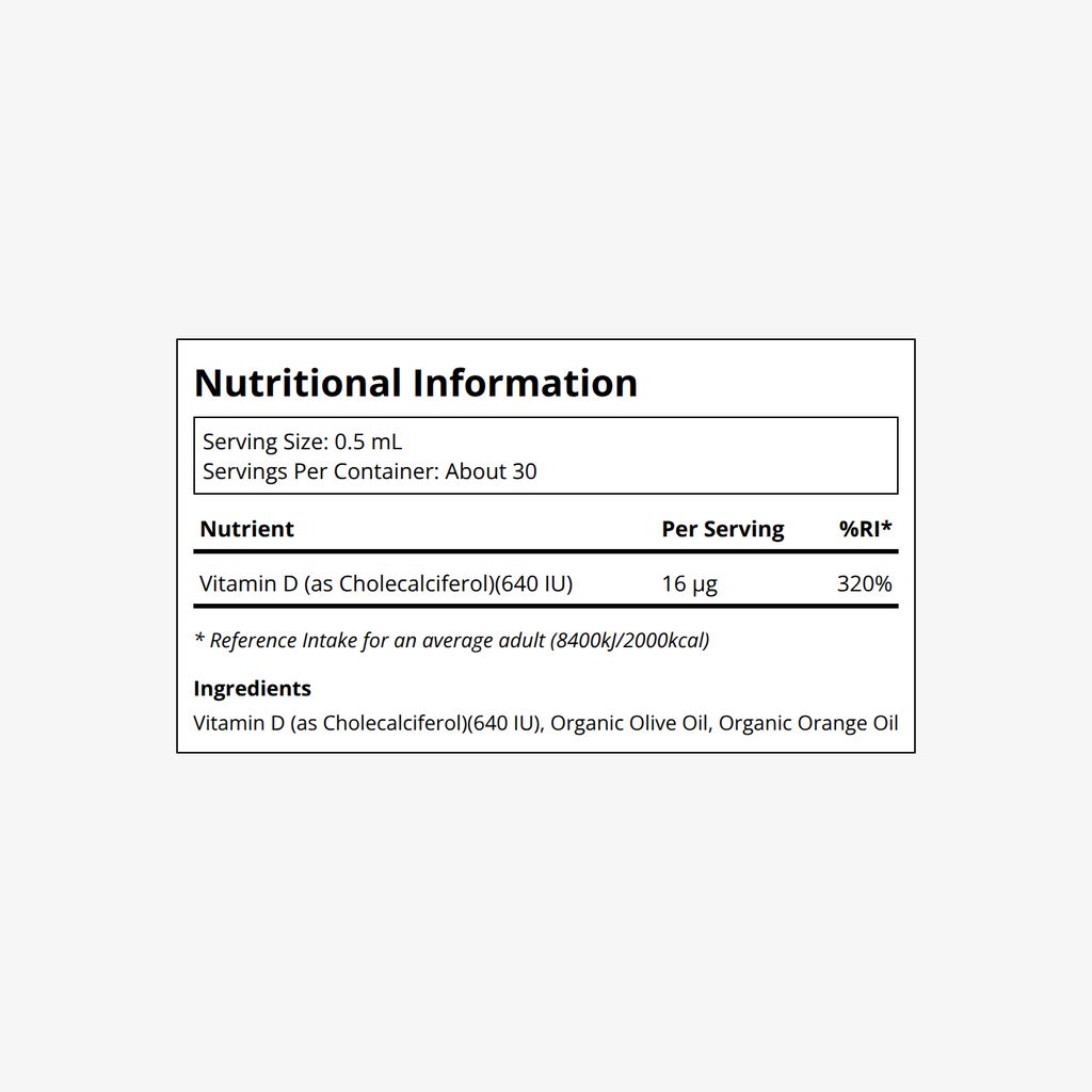Kids Vitamin D3 Liquid Drops - Orange - Image 2