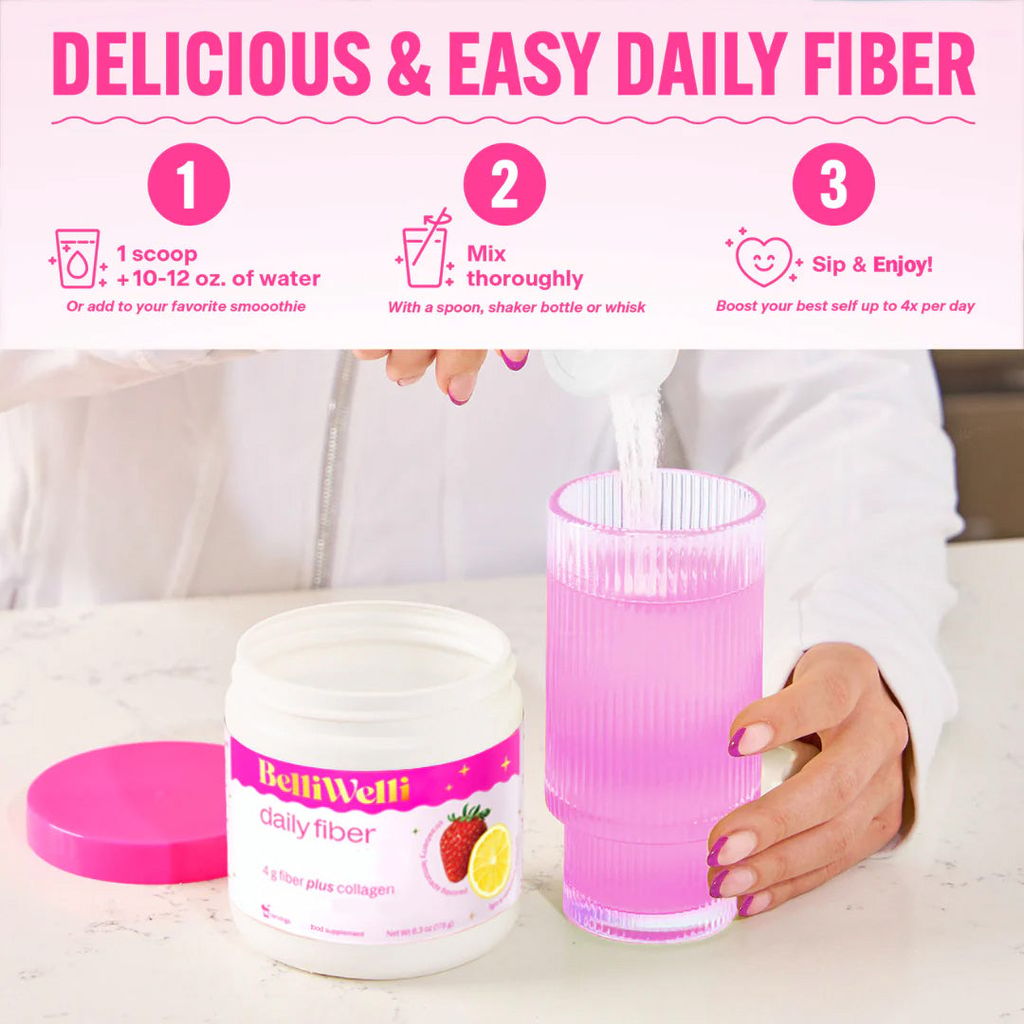 Daily Fiber Powder Tub - Strawberry Lemonade - Image 4
