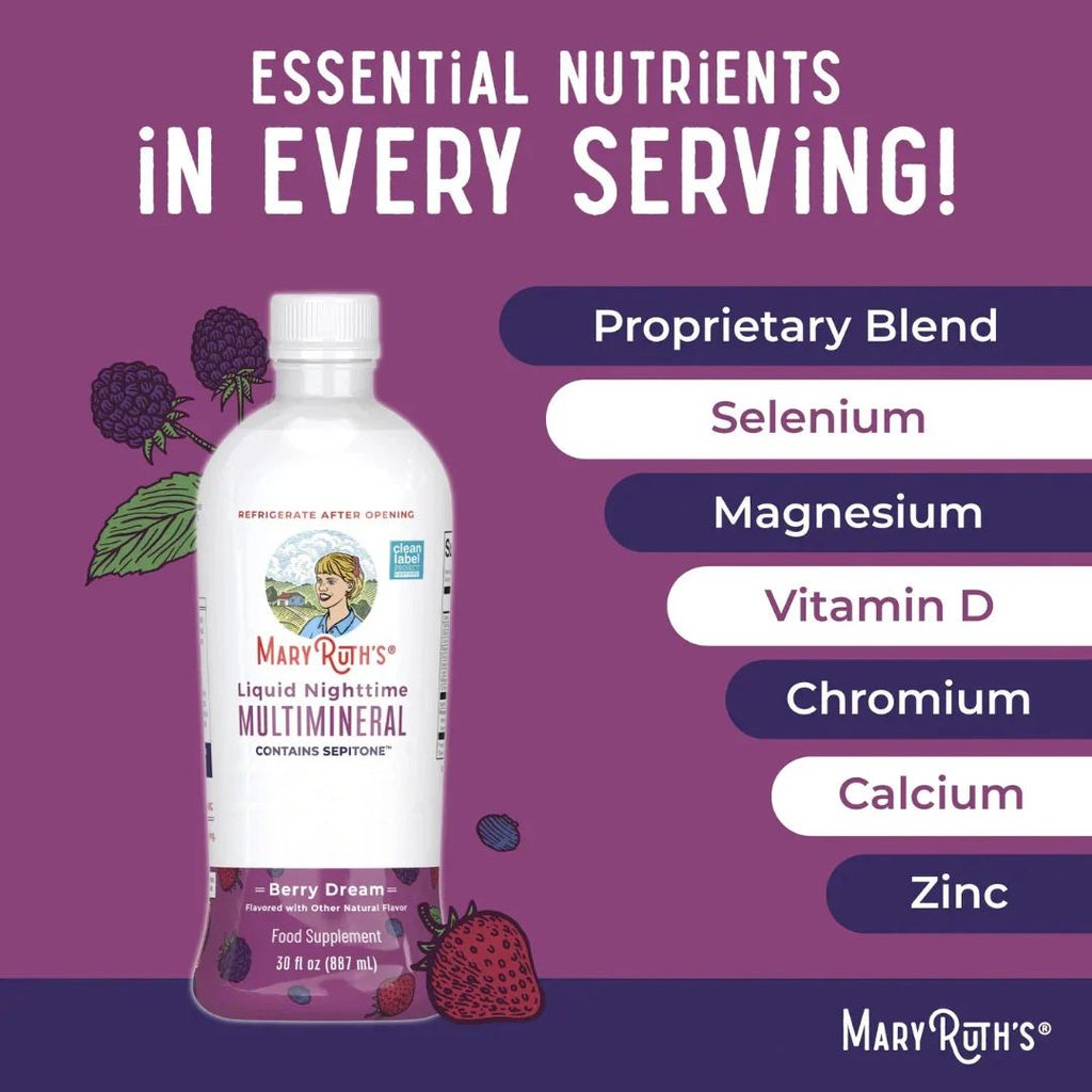 Liquid Nighttime Multimineral + Skin Renew - Berry - Image 7