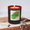 Amber glass candle: eucalyptus + peppermint