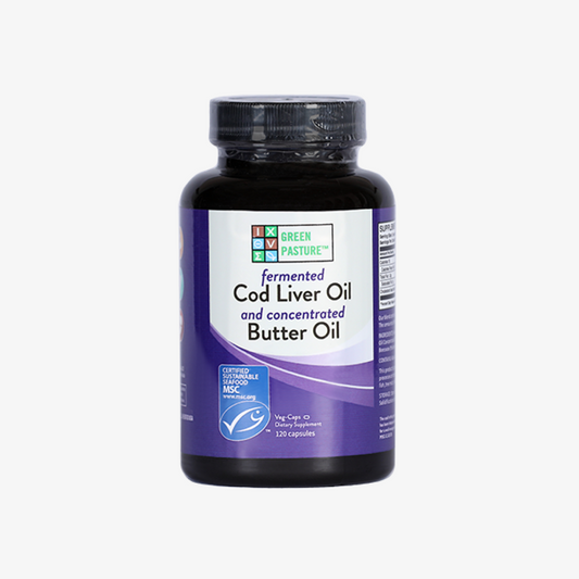 Fermented Cod Liver Oil and Concentrated Butter Oil Capsules