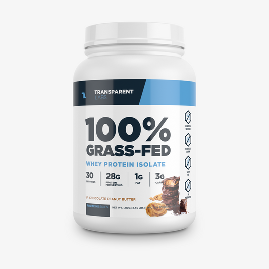 Transparent Lab Grass Fed Whey Isolate - Choc peanut butter