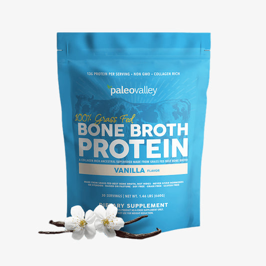 100% Grass Fed Bone Broth Protein Powder - Vanilla
