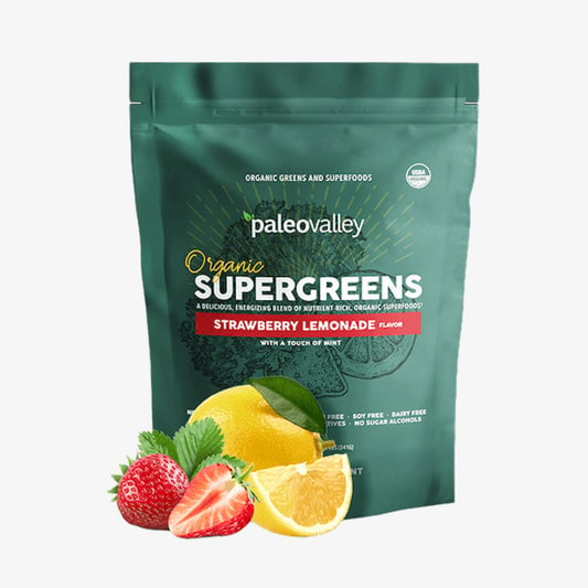 Organic Supergreens- Strawberry Lemonade