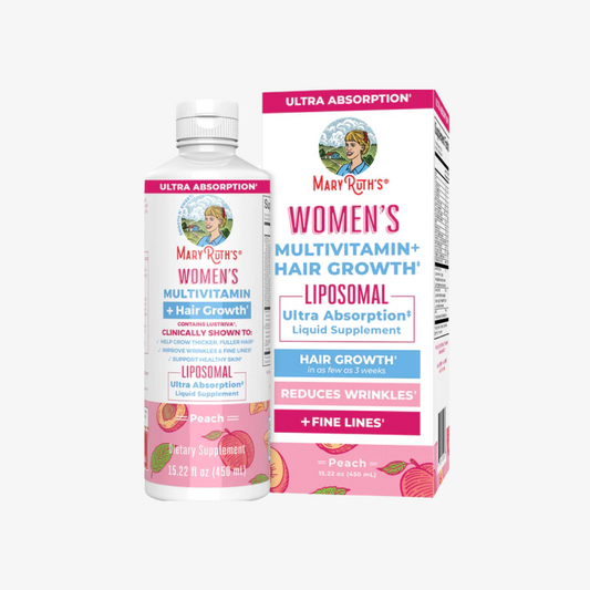 Womens Multivitamin + Lustriva Hair Growth Liposomal - Peach
