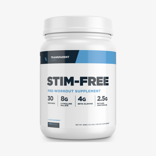 Stim Free Pre Workout - Blue Raspberry