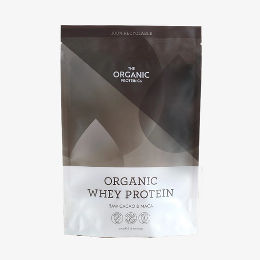 Organic Whey Protein Powder - Raw Cacao & Maca