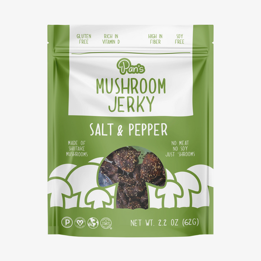 Salt & Pepper Mushroom Jerky