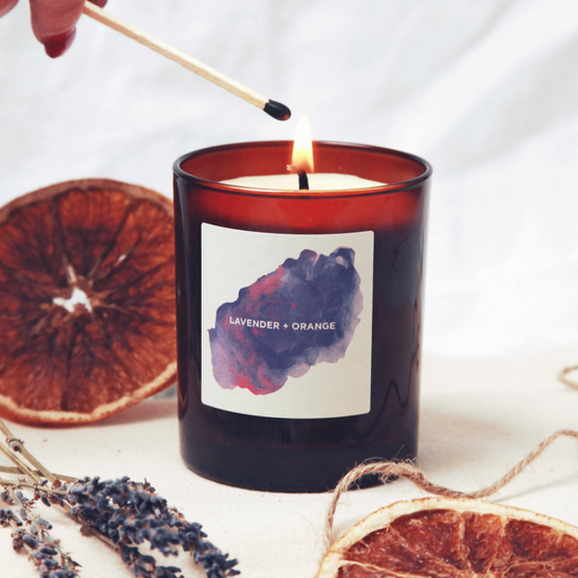 CALM - Lavender + Orange Amber Jar Candle