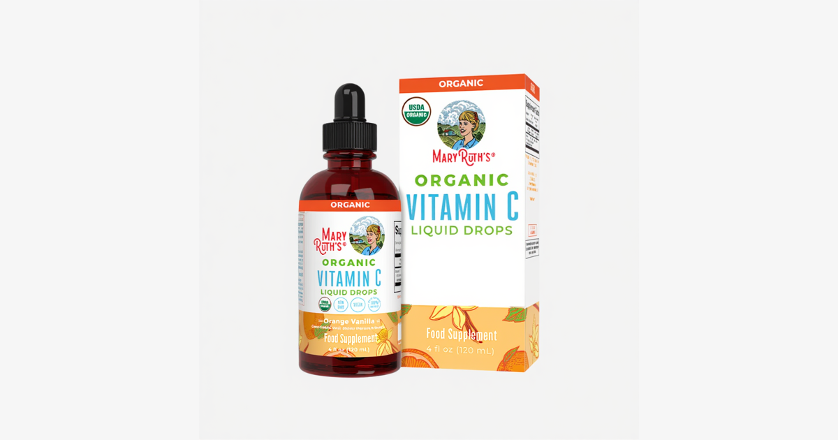 MaryRuth's Organic Adult Vitamin C Drops - Orange Vanilla | Healf